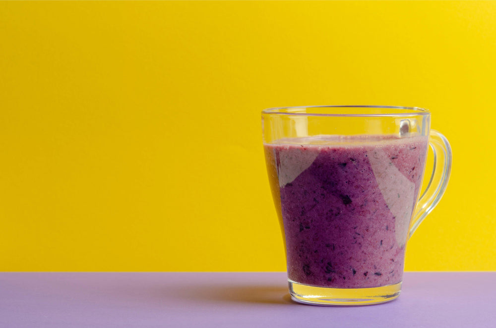 Healthy Vegan Bilberry Smoothie - Rich in Antioxidants