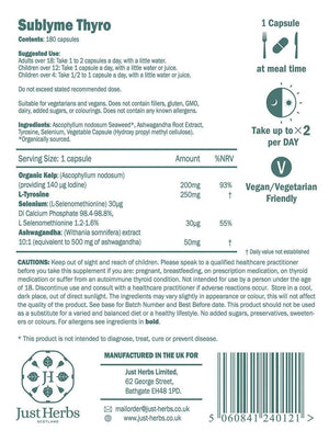 
                  
                    Load image into Gallery viewer, Sublyme Thyro Capsules - Just Herbs Scotland
                  
                